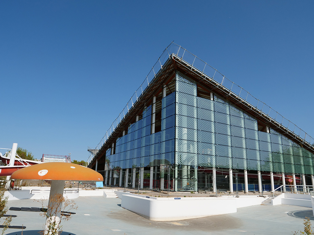 Visite du chantier du centre nautique Jacques Brel : les travaux