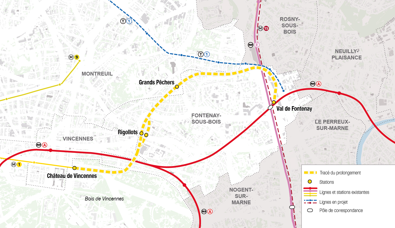 Le prolongement de la ligne 1 du métro passera par Est Ensemble Est