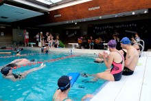 La première Nocturne musicale à la piscine Jean Guimier à Romainville. Photo Est Ensemble / Antoine Dumont