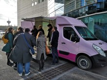 Le camion " Parlons ensemble" à l'hôtel de territoire