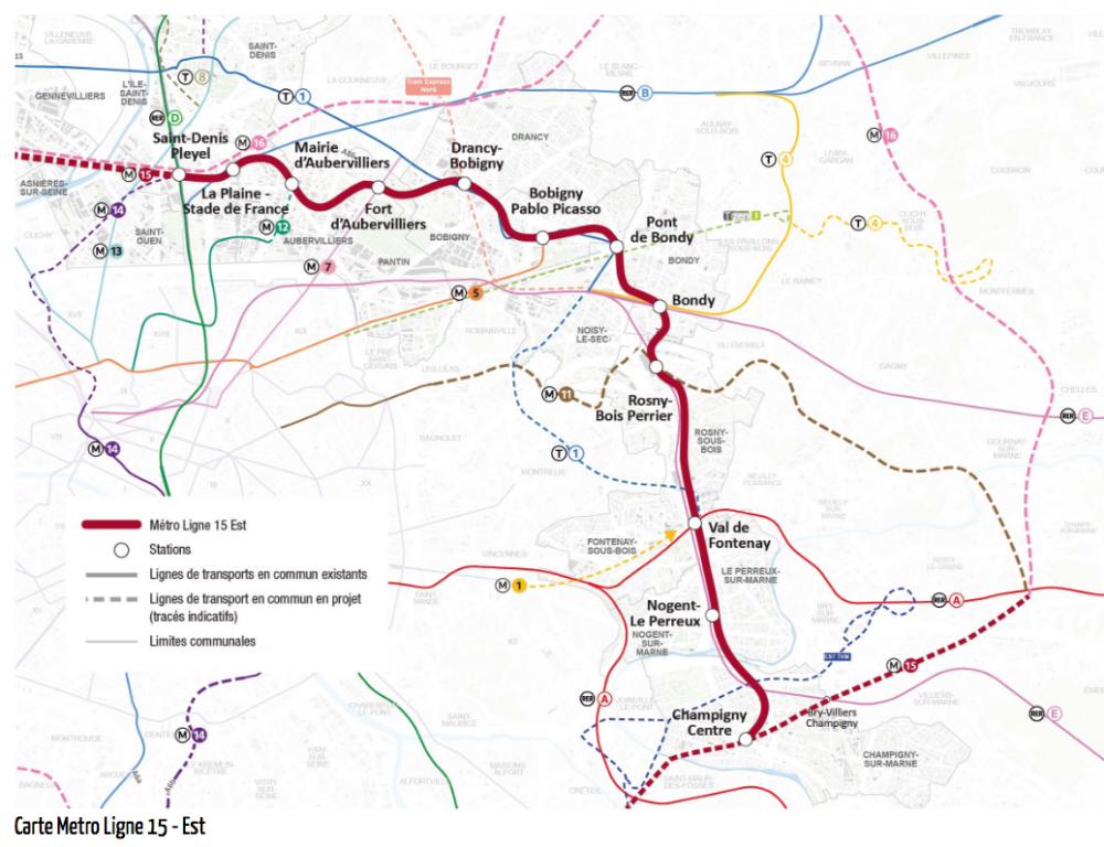 LES PROJETS D'EST ENSEMBLE QUI MARQUERONT 2017 LA LIGNE 15 SE PRÉCISE